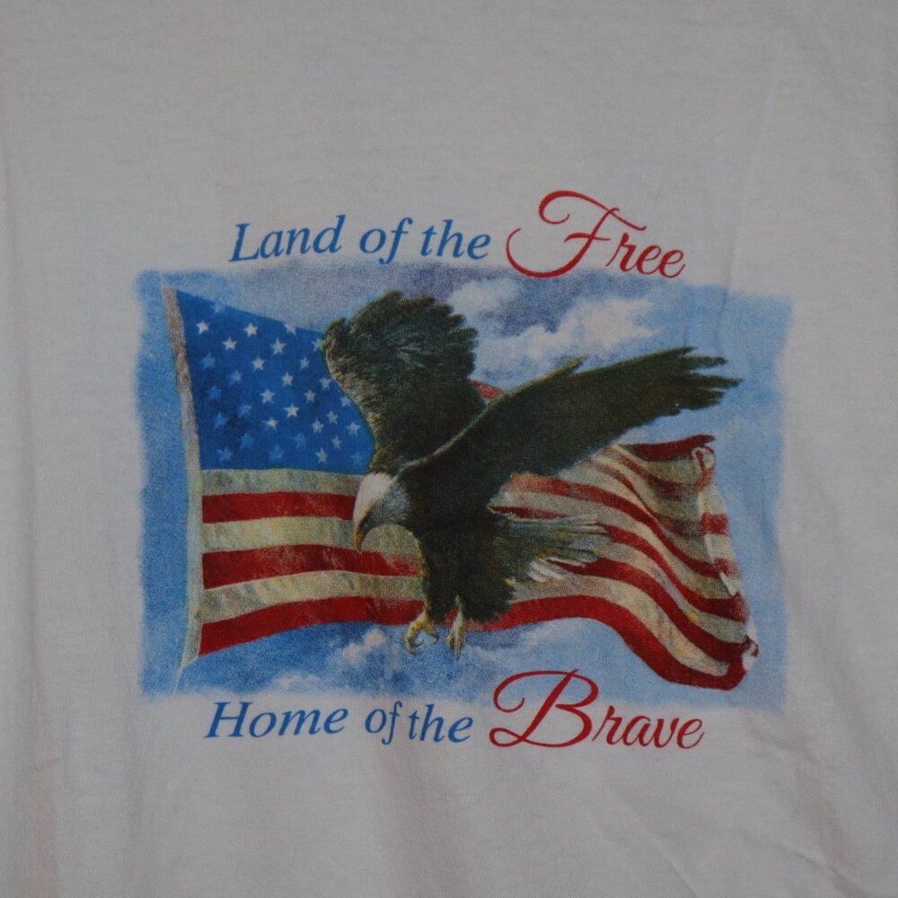 🦅 Vintage USA Eagle Tee – Size Large, Land of the Free